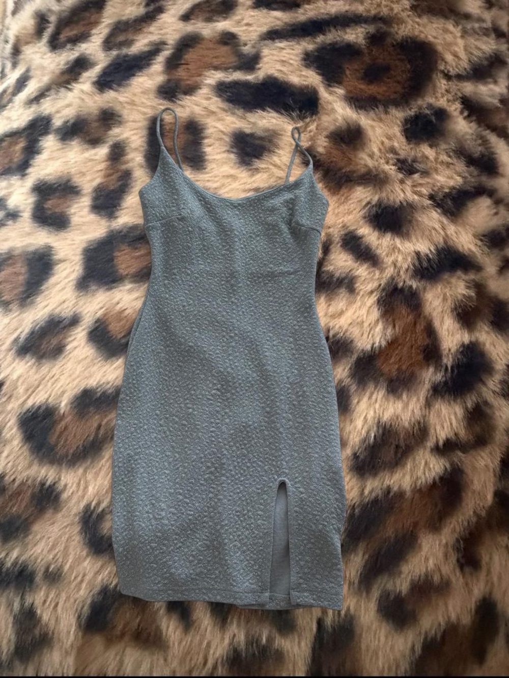 Windsor Blue Sliver Glittery Mini Dress